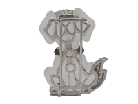 Michele Della Valle Rock Crysta, Gemset & Diamond Dog Clip Brooch